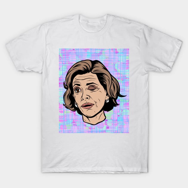 Lucille Bluth Wink T-Shirt by turddemon